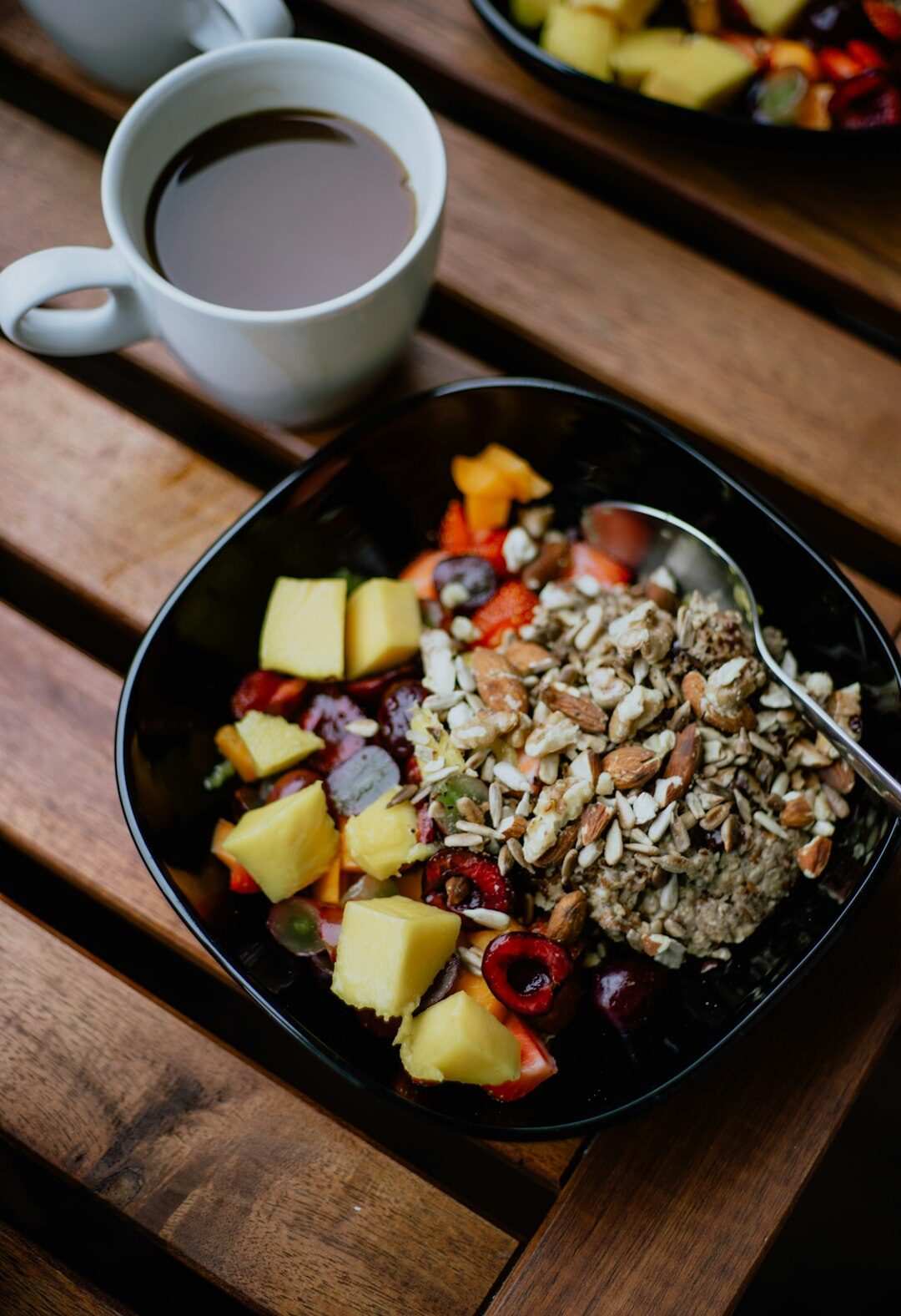 healthy breakfast bowl with fruits