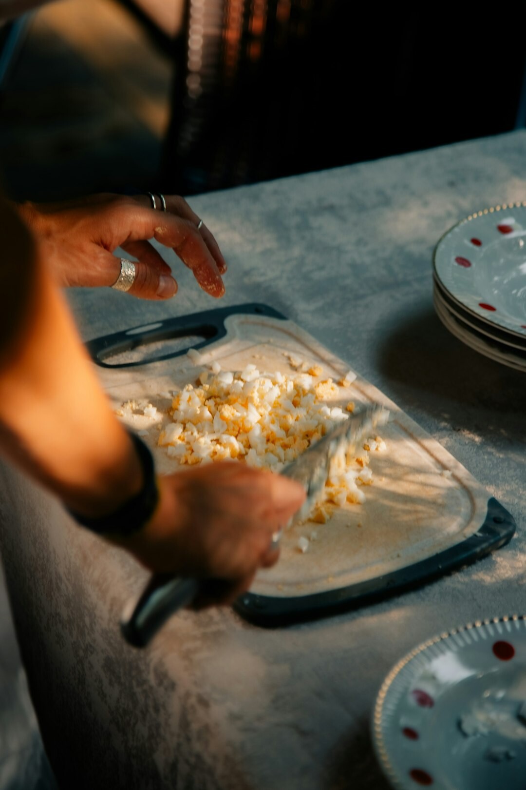 woman baking at home